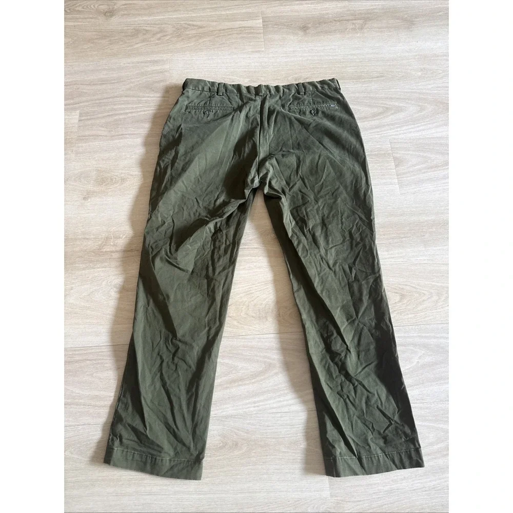 Polo Ralph Lauren Chino Pants Men 38X32 Dark Green Stretch Classic Fit